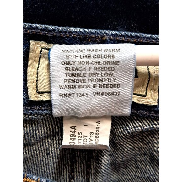 Vintage 80s L.L. Bean HIgh Waisted Womens Natural Fit Jeans 6 Regular Dark Blue - Picture 6 of 6